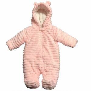 Pink fleece bunting 0-3 months